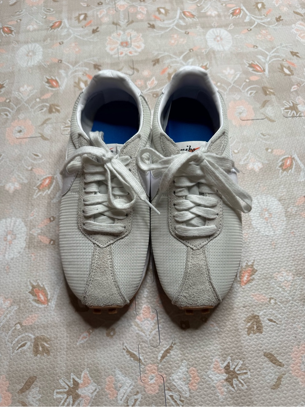 Nike women’s Off-White Mesh & Suede Retro Runner Sneakers